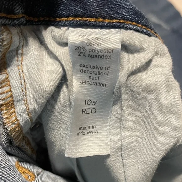 Maurices Dark Wash Skinny Jeans - Size 16W - Bundle - Picture 2 of 7